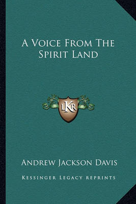 Book cover for A Voice from the Spirit Land