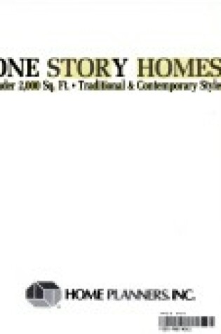 Cover of 1 Story Homes under 2000 Sq Ft