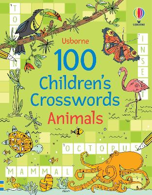 Book cover for 100 Children's Crosswords: Animals