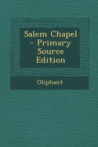 Cover of Salem Chapel