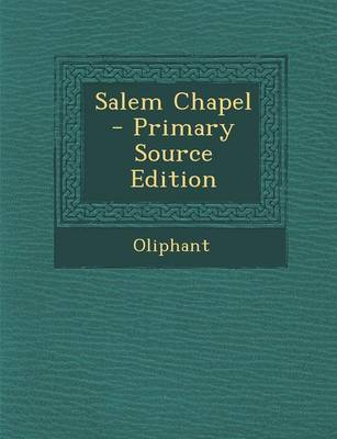 Book cover for Salem Chapel