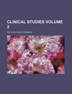 Book cover for Clinical Studies Volume 2