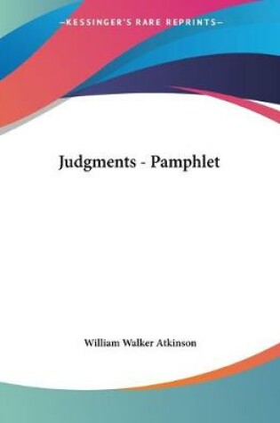 Cover of Judgments - Pamphlet