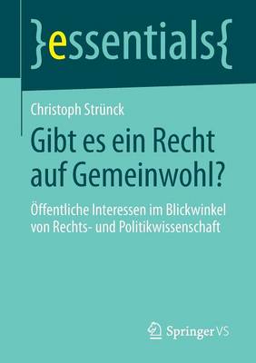 Book cover for Gibt Es Ein Recht Auf Gemeinwohl?