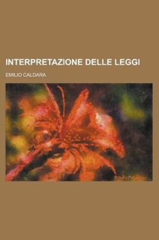 Cover of Interpretazione Delle Leggi