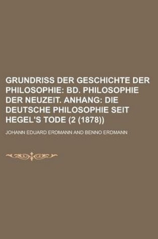 Cover of Grundriss Der Geschichte Der Philosophie (2 (1878))