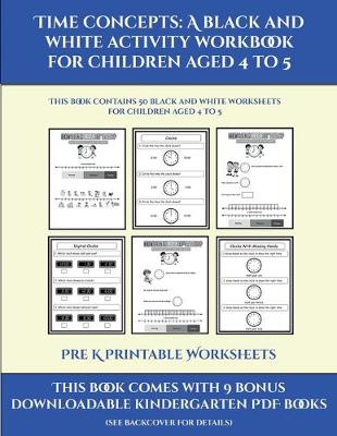 Cover of Pre K Printable Worksheets (Time concepts