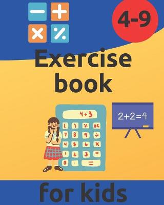 Book cover for Exercise book for kids 4-9