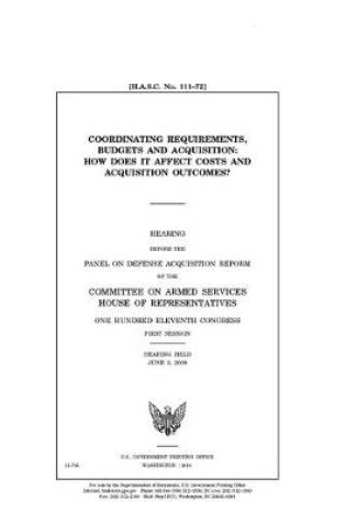 Cover of Coordinating requirements, budgets, and acquisition