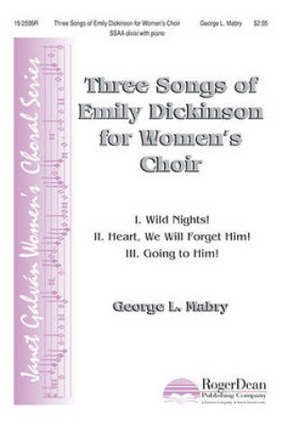 Cover of Three Songs of Emily Dickinson for Women's Choir