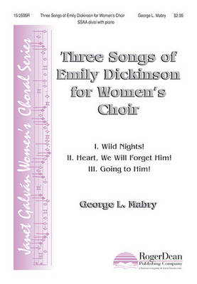 Book cover for Three Songs of Emily Dickinson for Women's Choir