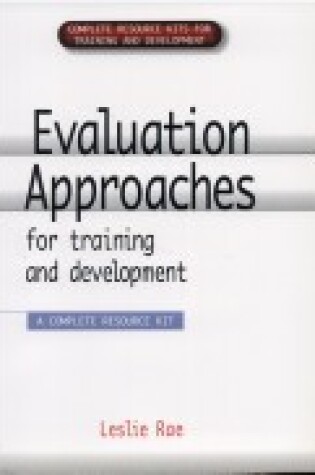 Cover of Evaluation Approaches for Training and Development