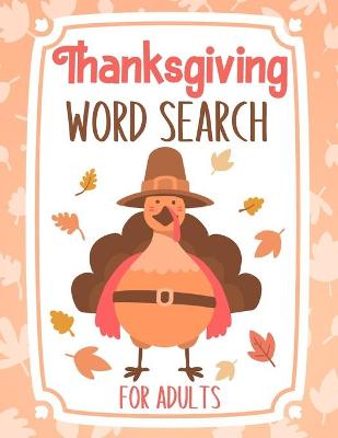 Book cover for Thanksgiving Word Search For Adults