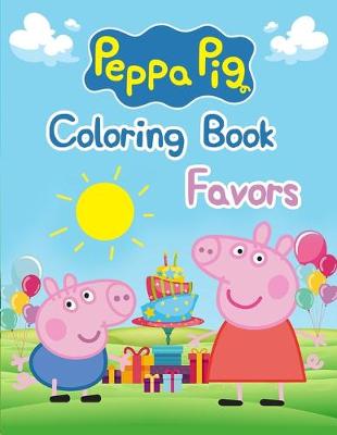 Book cover for Peppa Pig Coloring Book Favors