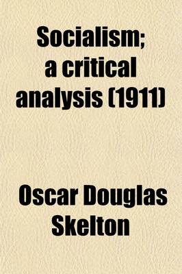 Book cover for Socialism; A Critical Analysis