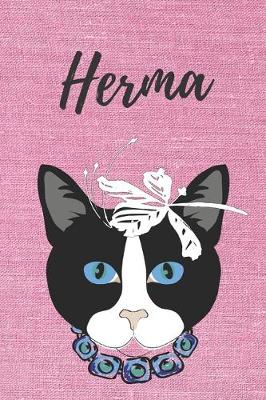 Book cover for personalisiertes Notizbuch Katze / Notizheft / Journal / Malbuch / Tagebuch / Kritzelbuch / DIN A5 / Geschenk Herma