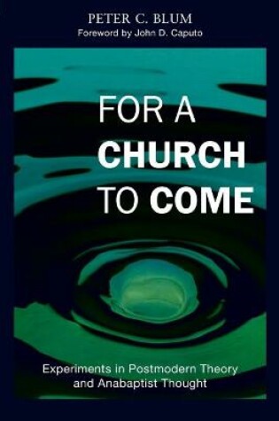 Cover of For a Church to Come