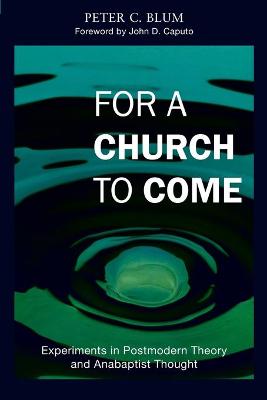 Book cover for For a Church to Come