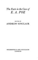 Book cover for Facts in the Case of E.A.Poe