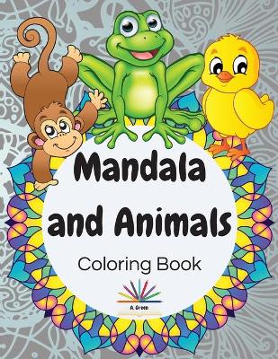 Book cover for Mandala and Animals Coloring Book