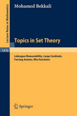 Cover of Topics in Set Theory