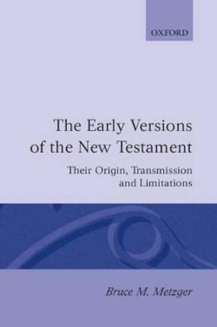 Cover of The Early Versions of the New Testament