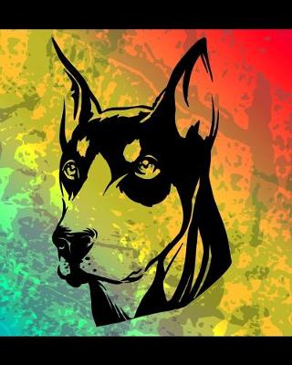 Book cover for Doberman Color Burst Notebook