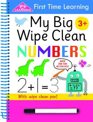 Book cover for First Time Learning Wipe Clean- Numbers