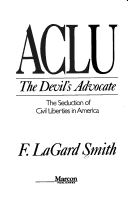 Book cover for ACLU the Devil's Advocate