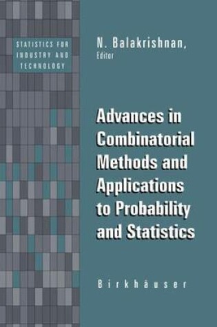 Cover of Advances in Combinatorial Methods and Applications to Probability and Statistics