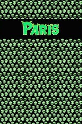 Cover of 120 Page Handwriting Practice Book with Green Alien Cover Paris