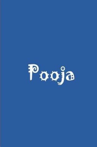 Cover of Pooja - Blue Personalized Notebook / Journal / Blank Lined Pages / Soft Matte