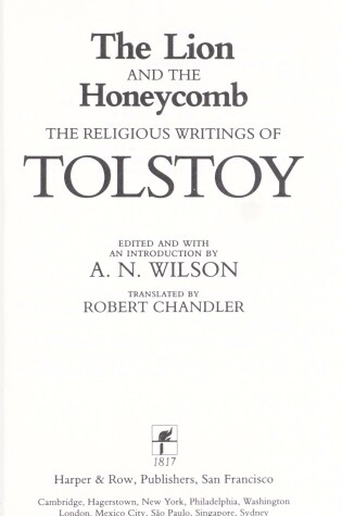 Cover of The Lion and the Honeycomb