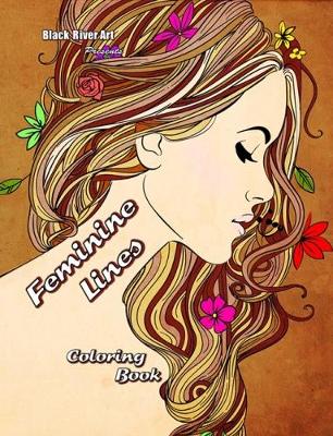 Book cover for Feminine Lines Coloring Book