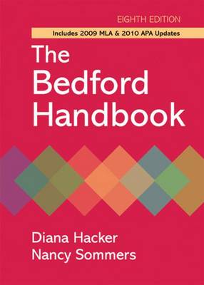 Book cover for The Bedford Handbook with 2009 MLA and 2010 APA Updates