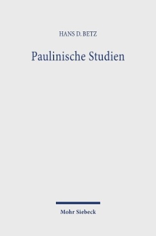 Cover of Paulinische Studien