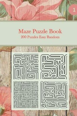 Cover of Maze Puzzle Book, 200 Puzzles Easy Random, 1