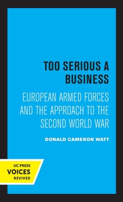 Book cover for Too Serious a Business