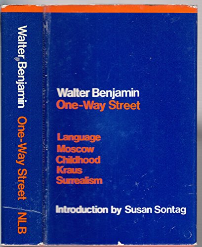 Cover of One-way Street and Other Writings