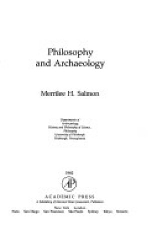 Cover of Philosophy & Archaeology