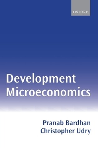 Cover of Development Microeconomics