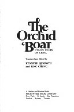 Cover of Orchid Boat