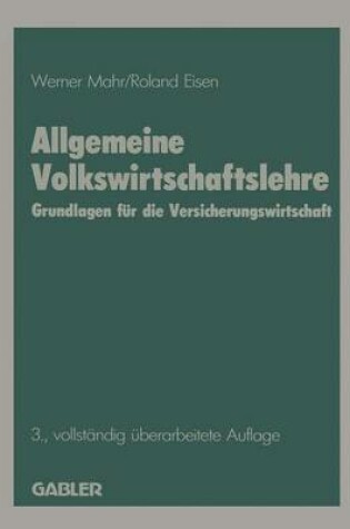 Cover of Allgemeine Volkswirtschaftslehre