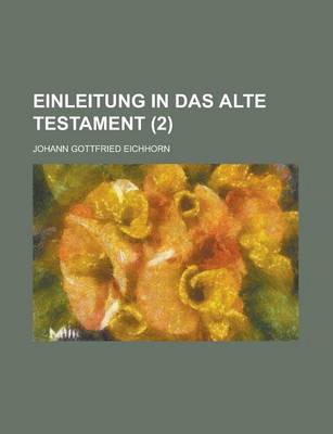 Book cover for Einleitung in Das Alte Testament (2 )