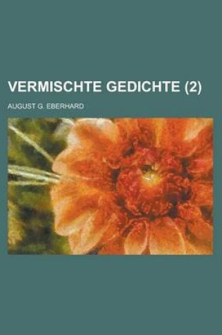 Cover of Vermischte Gedichte (2 )