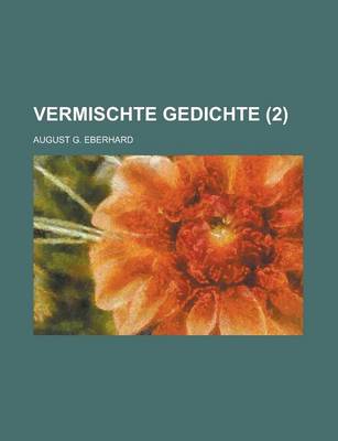 Book cover for Vermischte Gedichte (2 )