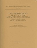 Book cover for Old Babylonian Texts in the Ashmolean Museum