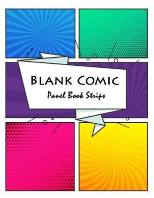 Book cover for Blank Comic Panel Book Strips