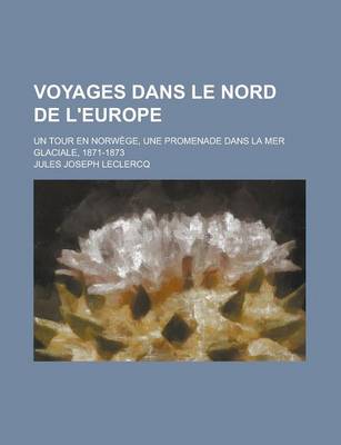 Book cover for Voyages Dans Le Nord de L'Europe; Un Tour En Norwege, Une Promenade Dans La Mer Glaciale, 1871-1873