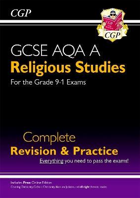 Book cover for GCSE Religious Studies: AQA A Complete Revision & Practice (with Online Edition)